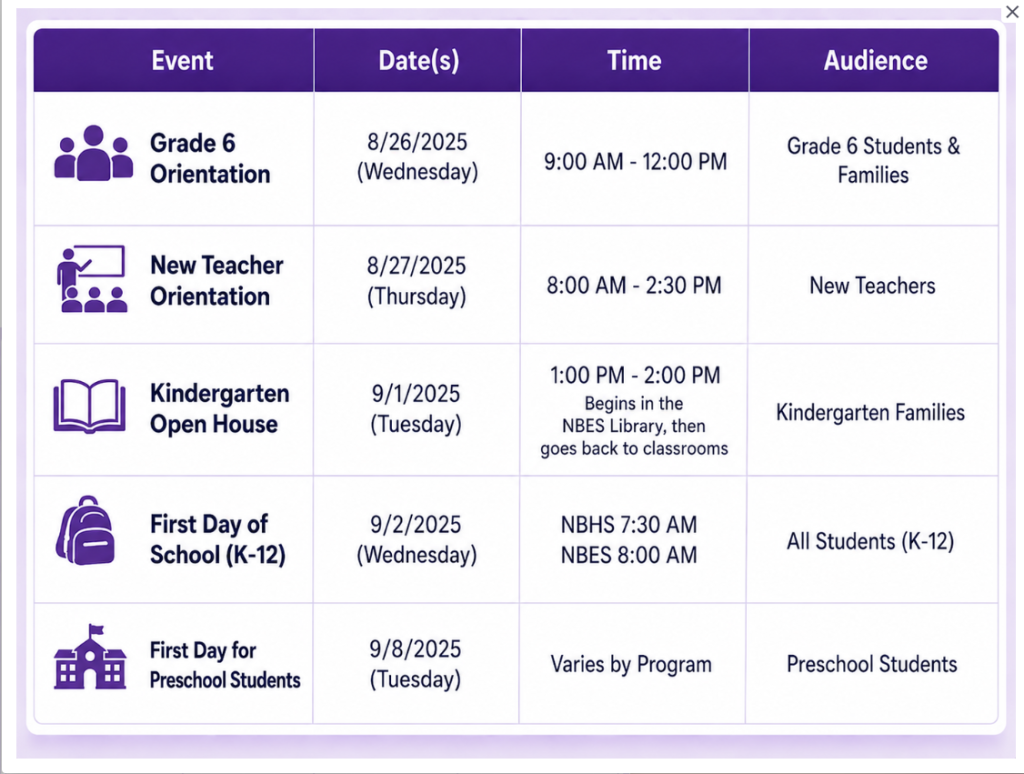 September Events
